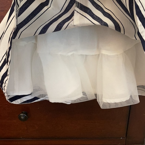 Janie and Jack Blue/White Striped Dress - Picture 6 of 6